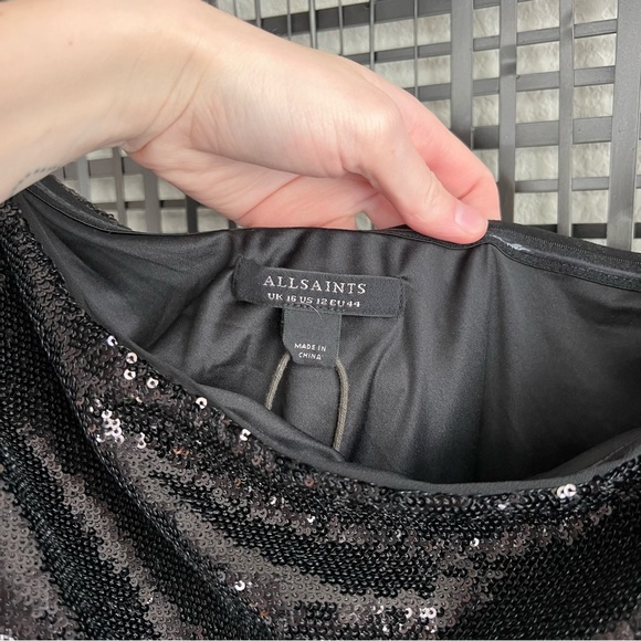 All saints Daphne sequin bodysuit - Picture 7 of 12